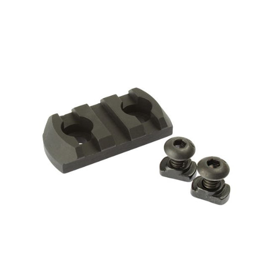 3 Slot Aluminum Picatinny Rail Segment (M-LOK) - Black (GG06-14)