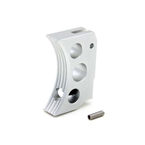 AIP TM Hi-Capa Aluminum Curved Trigger (Type F) Short Silver