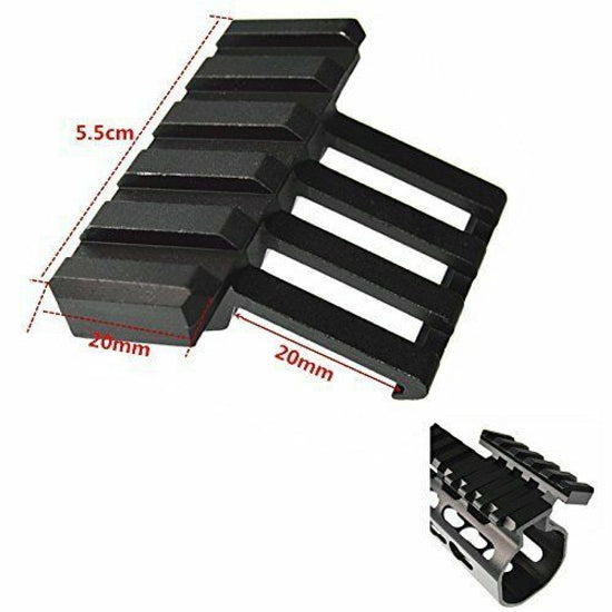 Picatinny Mount Low-Profile Off-Set Side Rail for Optics - Black Matte (GG06-15)