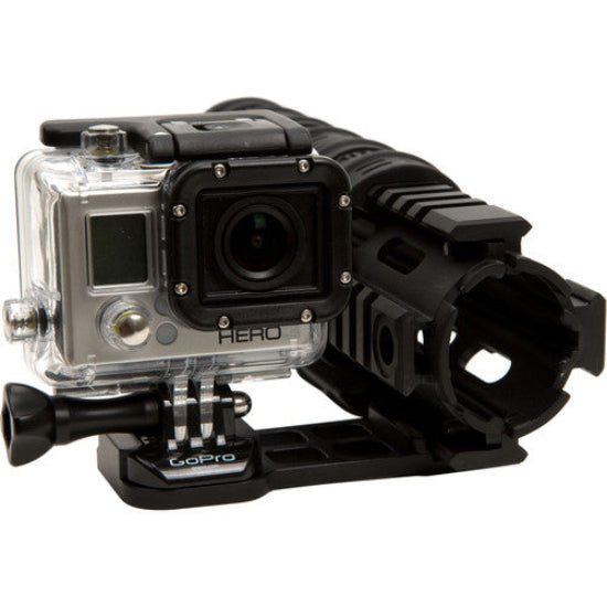 Picatinny Weaver Mount Off-Set GoPro Camera Mounting Bracket - Black Matte (GG08-05)