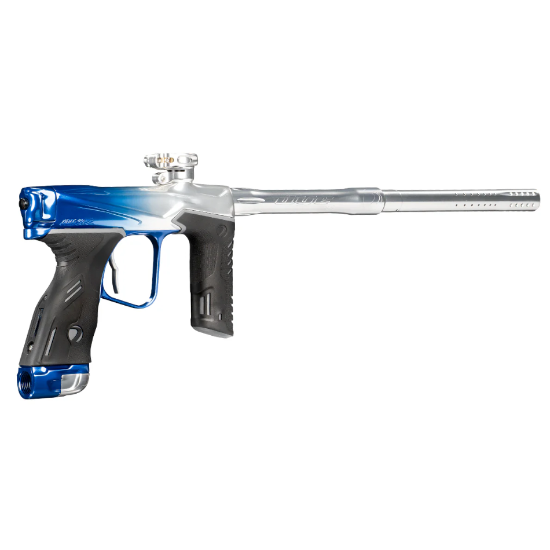 Dye MXR Paintball Gun - Arctic Clear/Blue Fade Polished