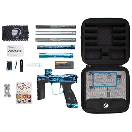 Dye MXR Paintball Gun - PGA Branded Black/Cyan Polish