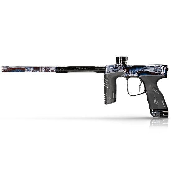 Dye MXR Paintball Gun - PGA Deathstar Black/Blue/Grey Polish