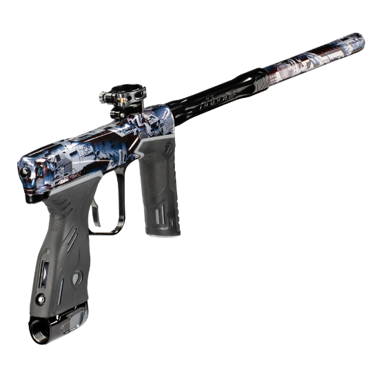 Dye MXR Paintball Gun - PGA Deathstar Black/Blue/Grey Polish