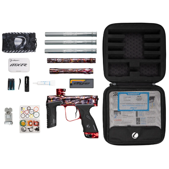 Dye MXR Paintball Gun - PGA Volcanic Black/Red Polish