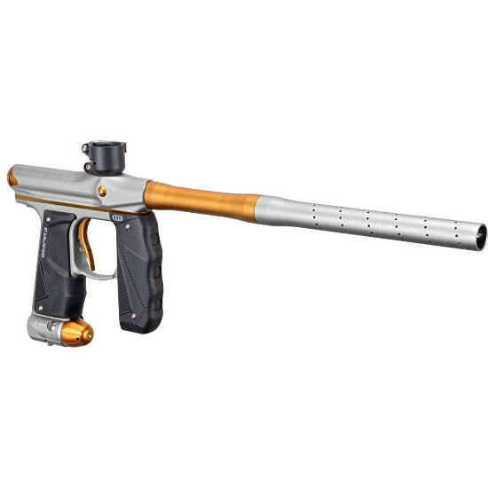 Empire MINI GS Paintball Gun w/2 Piece Barrel Kit - Dust Silver/Gold
