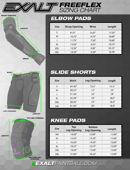Exalt FreeFlex Knee Pads - Black