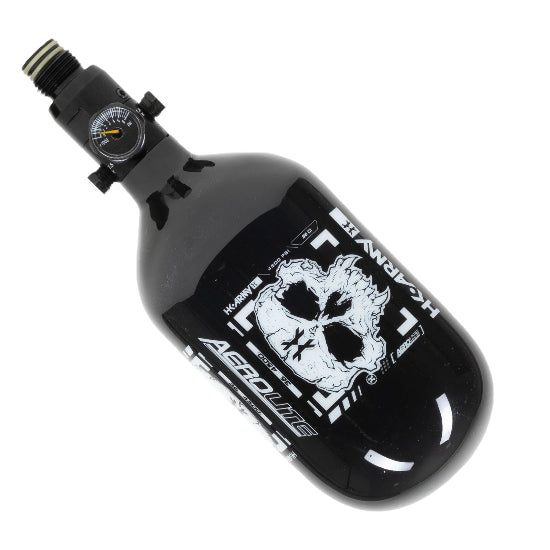 HK Army Aerolite 36ci 4500psi Extra-Lite Compressed Air Tank w/Standard Regulator - Doom White