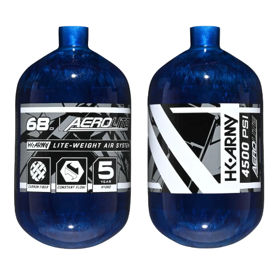 HK Army Aerolite 68ci 4500psi Compressed Air Tank (Bottle Only) - Blue