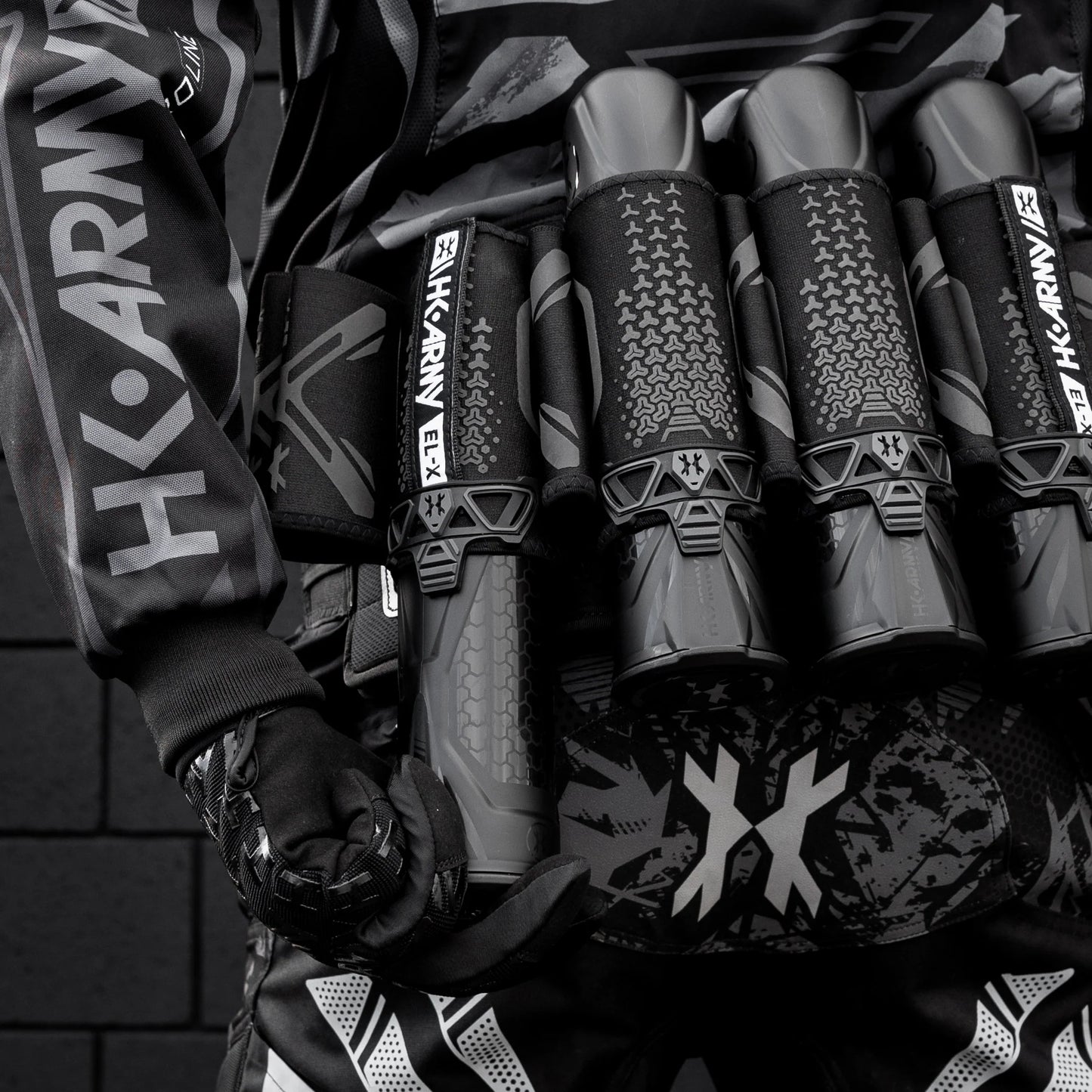 HK Army ELX Paintball Pod Harness - 4+3+4 Shadow