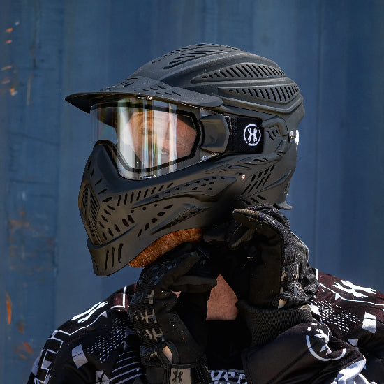 HK Army HSTL Full Headguard Thermal Goggle - Black w/Clear Lens