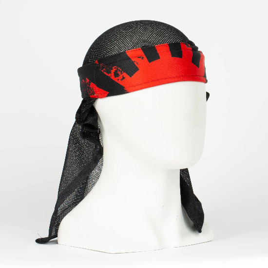 HK Army Headwrap - Rising Sun Black/Red