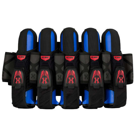 HK Army Magtek Paintball Pod Harness - Black/Red 5+4+4