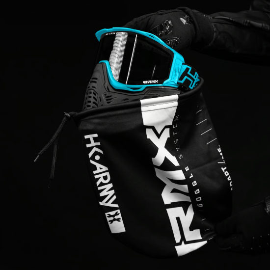 HK Army RMX Paintball Goggle Mask Turquoise Goggle Bag