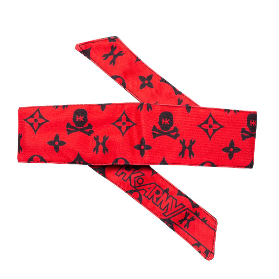 HK Army Tie Headband - Monogram Red