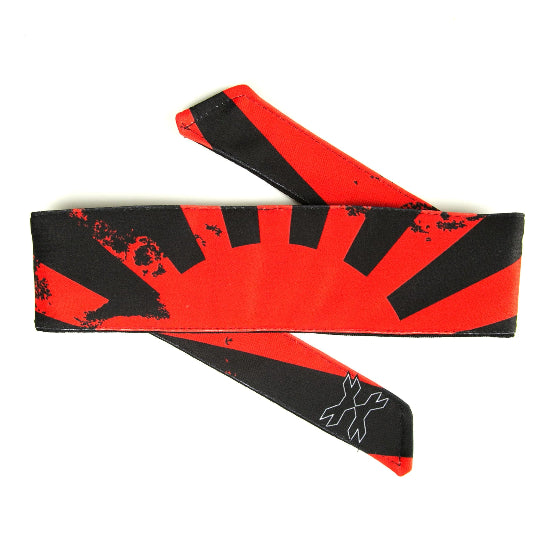 HK Army Tie Headband - Rising Sun Black/Red