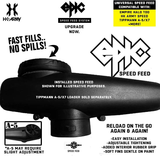 HK Army Universal Loader Epic Speed Feed (Fits HK Speed, Halo, Pinokio, Tippmann CFS)