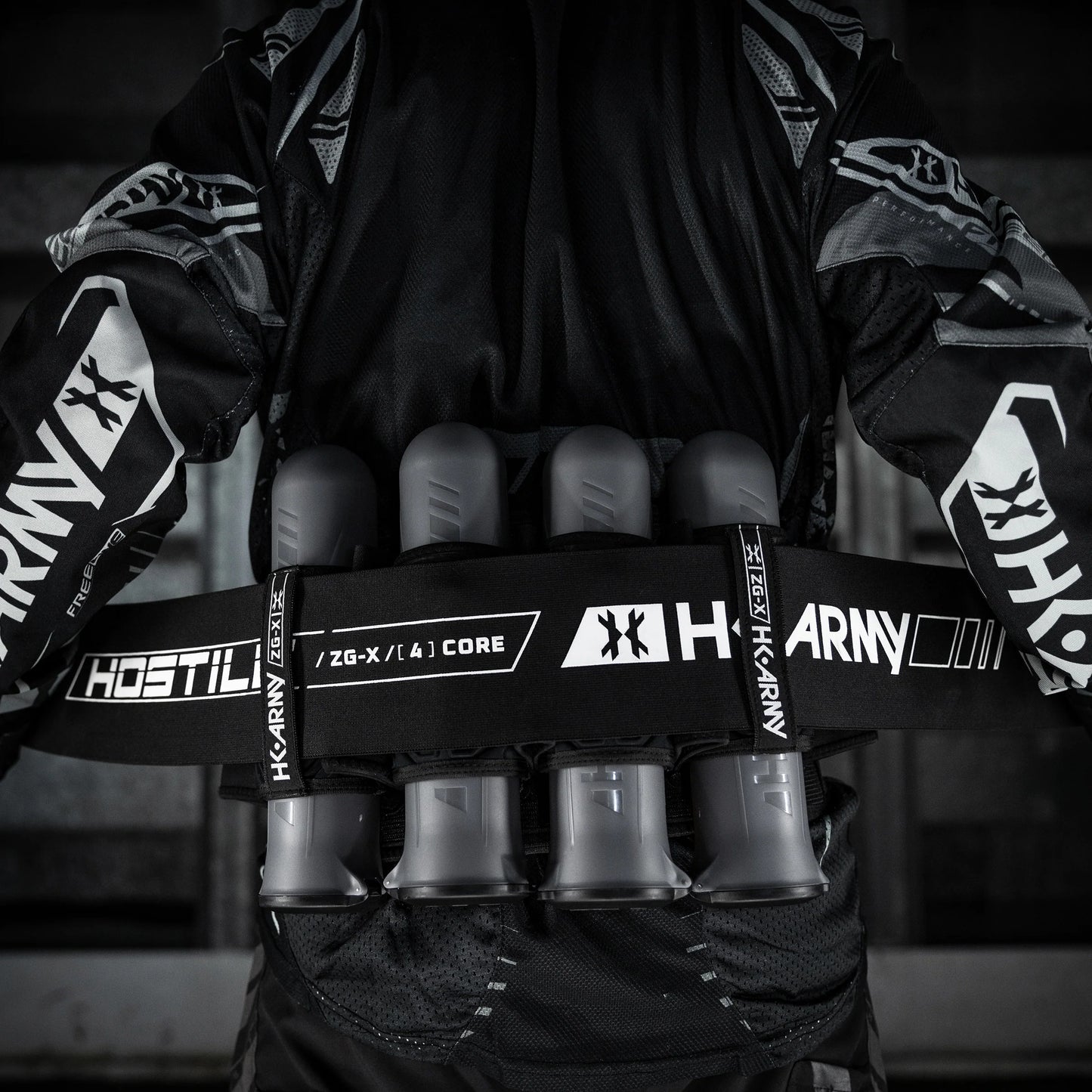 HK Army Zero-GX Strapless Paintball Pod Harness - Stealth 4+3+4