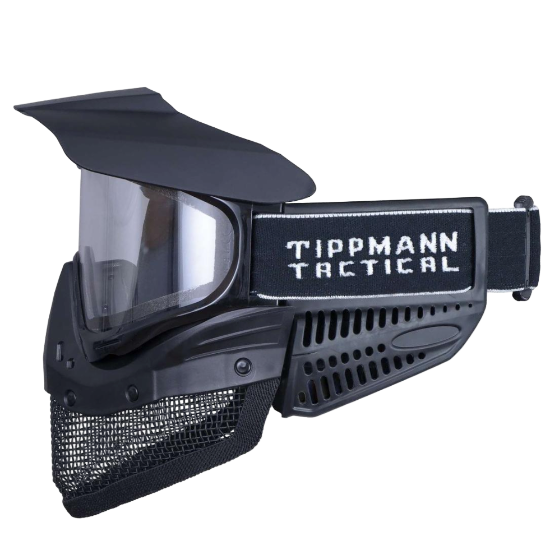 Tippmann Tactical / JT Spectra Goggle Airsoft Mesh Bottom Skirt - Black (GG05-21)
