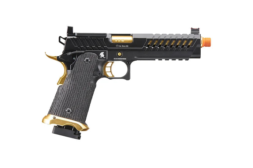Lancer Tactical Knightshade Hi-Capa 5.1 GBB Green Gas Airsoft Pistol - Black/Gold
