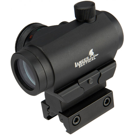 Lancer Tactical Mini Red/Green Dot Sight w/Riser - Black