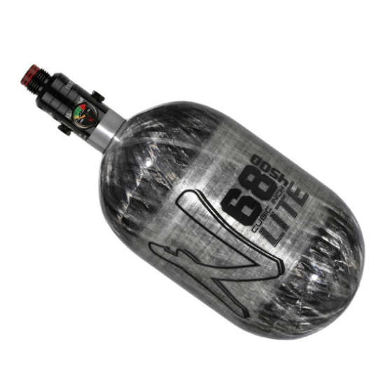 Ninja Lite 68ci 4500psi Carbon Fiber Tank w/Pro V3 Regulator - Grey Ghost