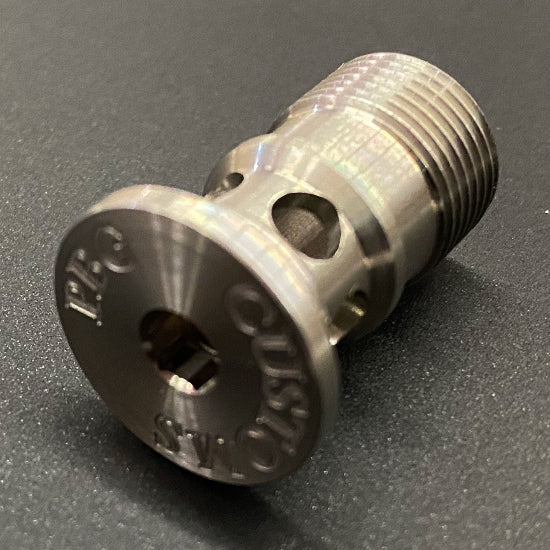 PBG Customs Autococker Front Block Banjo Bolt Screw (Flush Mount) - Stainless (GG06-08)
