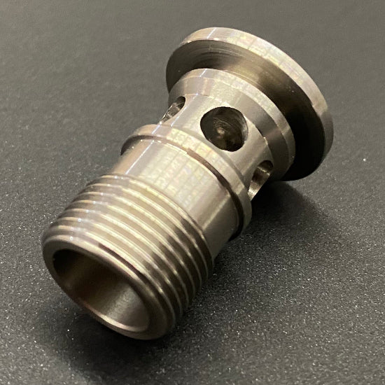 PBG Customs Autococker Front Block Banjo Bolt Screw (Flush Mount) - Stainless (GG06-08)