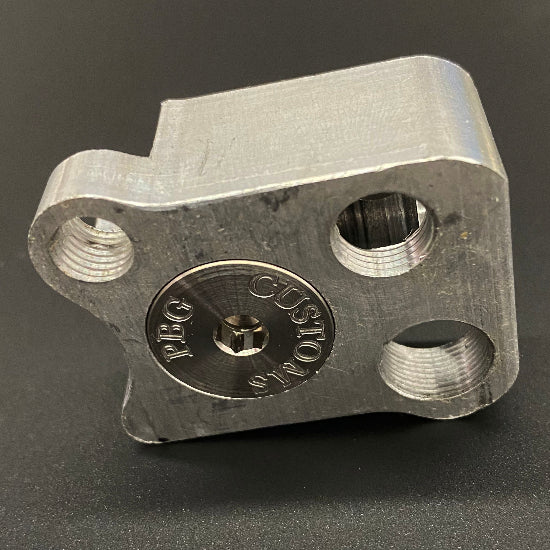 PBG Customs Autococker Front Block Banjo Bolt Screw (Flush Mount) - Stainless (GG06-08)