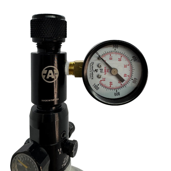 Paintball HPA Tank and Inline Regulator Pressure Tester (0-1000psi Gauge) - Blue (GG11-15)