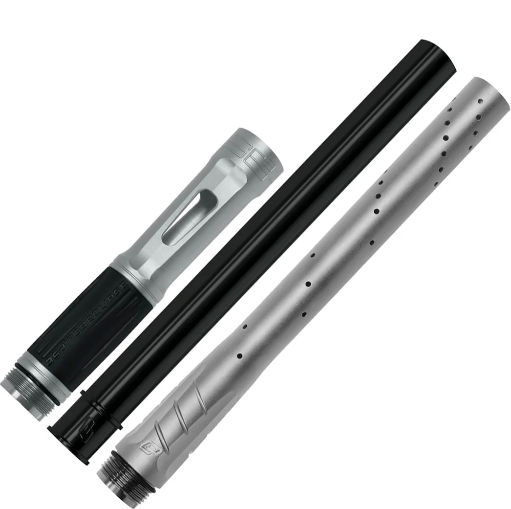 Planet Eclipse PWR S63 Pro 14.5" Barrel Kit w/.689 Insert (Autococker Threaded) - Silver Dust