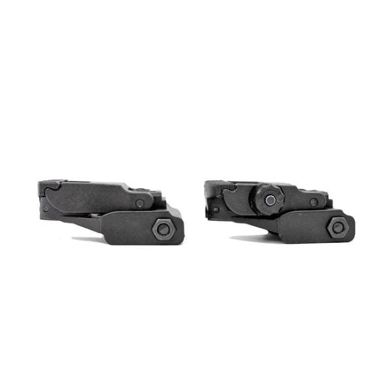 Valken Polymer Flip-Up Front & Rear Iron Sight Set (Picatinny) - Black (GG05-13)