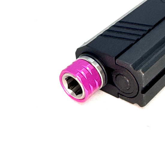 SCS CNC Outer Barrel Muzzle Thread Protector 14mm CCW - Pink