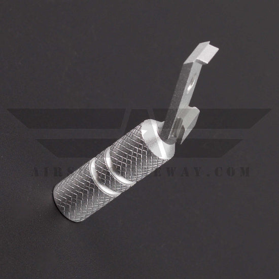 UAC TM Hi-Capa GBB Angled Cocking Handle (Type B) Dull Silver