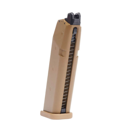 Elite Force Glock 19X Green Gas 20 Round Magazine - Tan