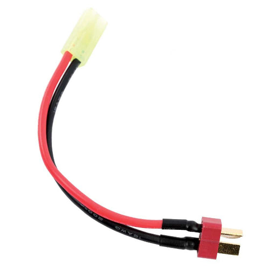 Valken AEG Battery Adapter 4" - Male Dean T Connector to Female Mini Tamiya