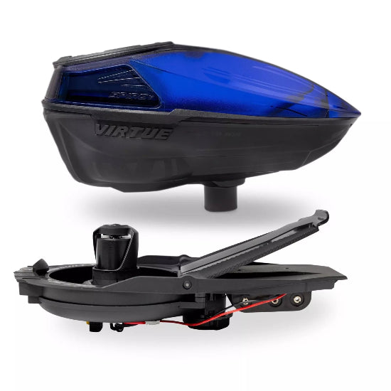 Virtue Spire V Paintball Loader - Dust Crystal Blue Black