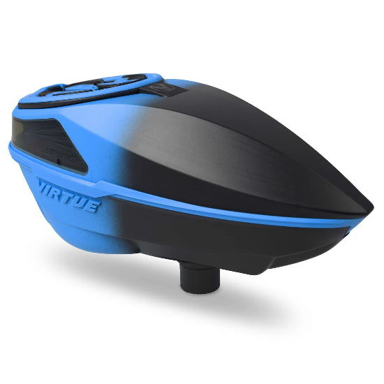 Virtue Spire V Paintball Loader Fade Cyan Black