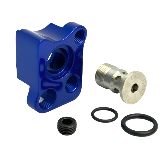 WGP 2K+ Autococker Front Block Kit BLUE POLISHED