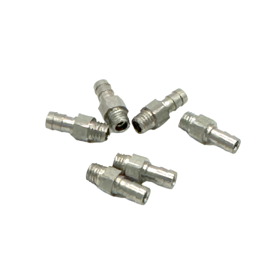 WGP Autococker 3-Way Hose Barb Fitting (6/40) 6 Pack - Nickel (GG10-11)