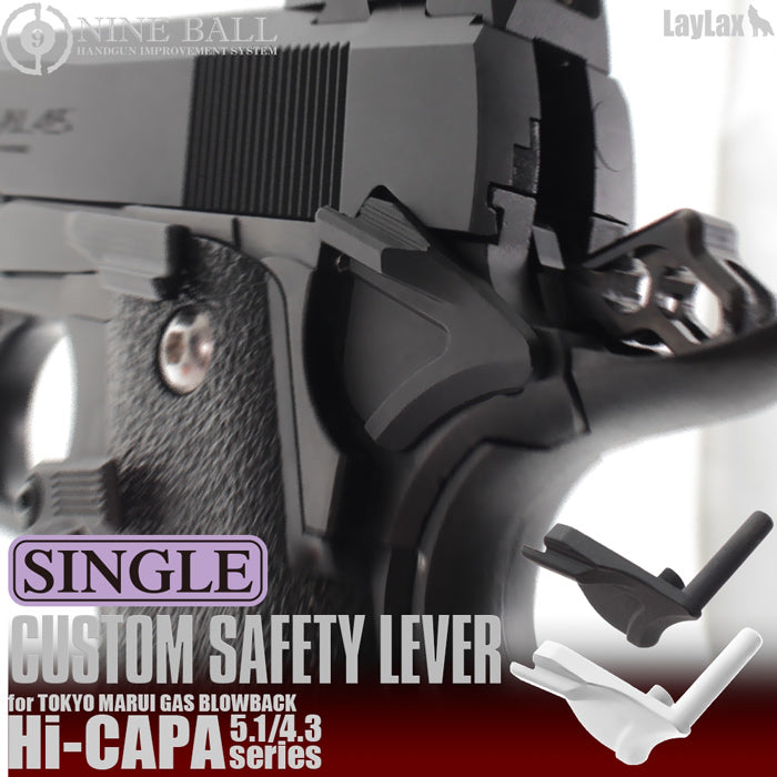 Nine Ball TM Hi-Capa Gas Blowback Airsoft Pistol Custom Safety Single Lever (GG08-03)