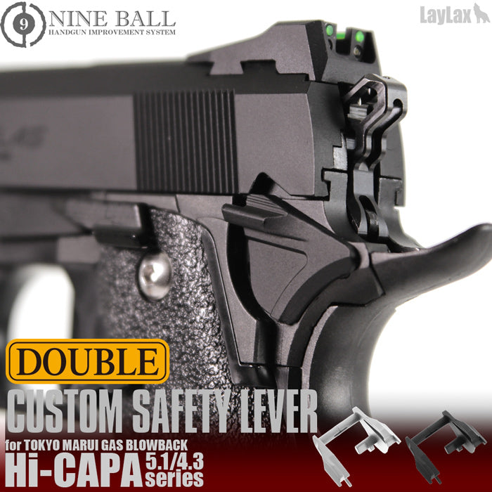 Nine Ball TM Hi-Capa Gas Blowback Airsoft Pistol Custom Ambidextrous Safety Lever