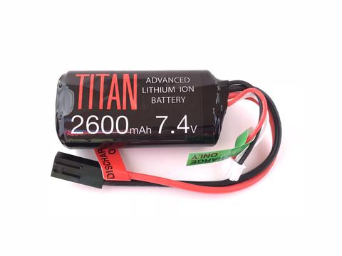 Titan Power Airsoft AEG Li-Ion 7.4v 2600mAh 10C Rechargeable Battery (Brick Type) (Tamiya)