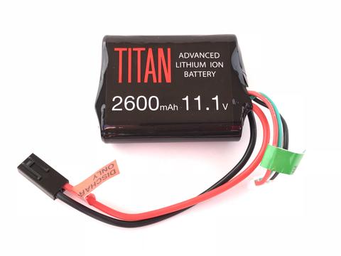 Titan Power Airsoft AEG Li-Ion 11.1v 2600mAh 10C Rechargeable Battery (Brick Type) (Tamiya)