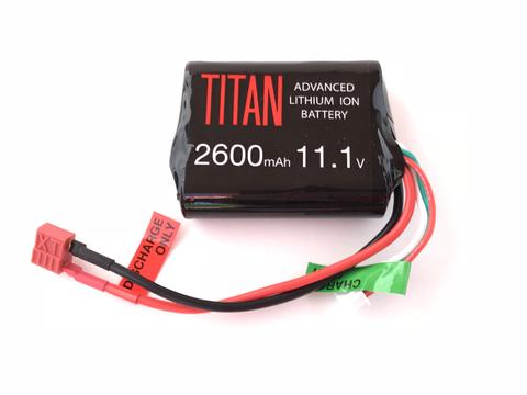 Titan Power Airsoft AEG Li-Ion 11.1v 2600mAh 10C Rechargeable Battery (Brick Type) (Deans)