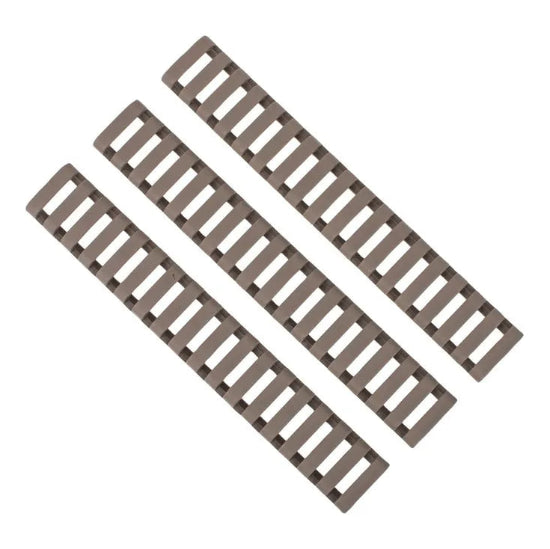 18 Panel Picatinny Ladder Rail Protector Cover (3 Pack) - FDE
