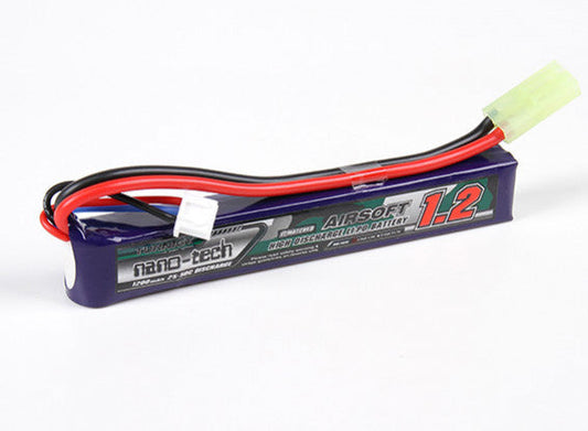 Turnigy Nano-Tech Airsoft AEG Lipo 7.4v 1200mAh 15-25c Rechargeable Battery (Stick Type) (Mini Tamiya)