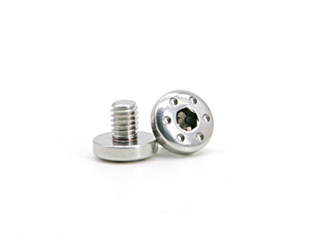 AIP TM Hi-Capa Gas Blowback Airsoft Pistol CNC Grip Screws (Type 2) - Stainless (GG08-07)