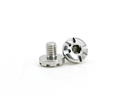 AIP TM Hi-Capa Gas Blowback Airsoft Pistol CNC Grip Screws (Type 4) - Stainless (GG08-07)