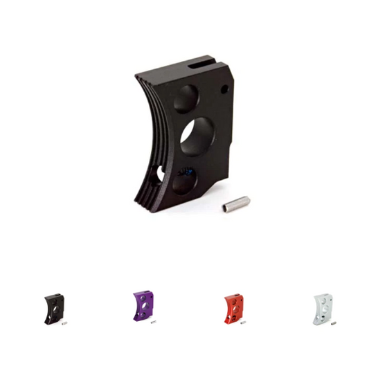 AIP TM Hi-Capa Aluminum Trigger - Type E Curved Long (GG08-07)